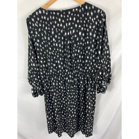 41 Hawthorn Patterned Long Sleeve Dress Size Large - Picture 6 of 6